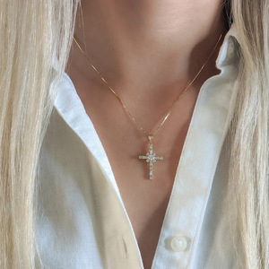 Collier à motif géométrique européen et américain pour femmes, pendentif élégant de style français, bijoux, accessoires de mode - Product Image 3