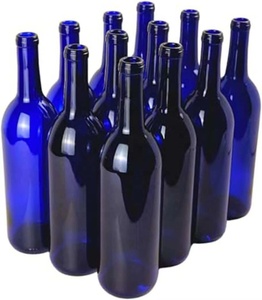 Botella <span class=keywords><strong>de</strong></span> Vino <span class=keywords><strong>de</strong></span> Vidrio Borgoña <span class=keywords><strong>Azul</strong></span> Antiguo <span class=keywords><strong>de</strong></span> 750 ml - Botella para Licores <span class=keywords><strong>de</strong></span> Pared Gruesa <span class=keywords><strong>de</strong></span> 0.5 cm para Envasado <span class=keywords><strong>de</strong></span> Bebidas Premium - Product Image 4