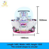 Machine à Cadeaux Dream Star Commerciale, Jeu d'Arcade à Monnayeur pour 3 Joueurs, en Métal et Plastique, à Fort Rendement, avec Fonction de Rédemption
