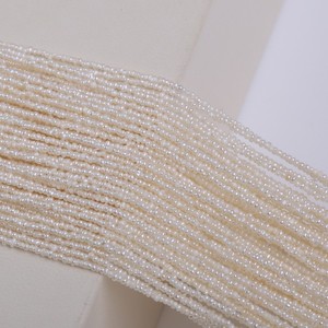 Perlas de Imitación Sueltas de Agua Dulce Natural de 50 cm, 1-1.25 mm, Color Blanco, para Joyería DIY, Venta al por Mayor en Zhuji - Product Image 2