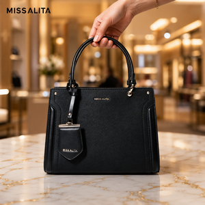 Sac à main pour femme, grande capacité, en cuir PU, sac de shopping, sac à main à porter à la main, fournisseur en gros MISSALITA - Product Image 1