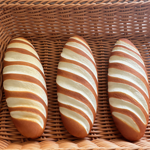13cm Small Cute Plastic Bread Model Eco-Friendly Wall Mounted Food Replica <b>Memorial</b> <b>Gift</b> Bakers Adorable Kitchen Decoration - Product Image 1