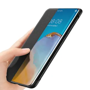 Açık deri görünüm Flip kapak için Xiaomi Mi 10 Ultra cep telefonu aksesuarları; folio kapak için Xiaomi Mi10 Ultra kılıf