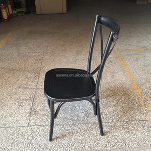 Vente en gros bon marché chaise de mariage de luxe durable chaise à dossier croisé noir pour <span class=keywords><strong>la</strong></span> <span class=keywords><strong>location</strong></span> d'événements - Product Image 3