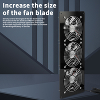 Ventilateur de refroidissement motorisé à flux axial silencieux 12V DC solaire puissant en plastique pour l'extérieur, les enclos pour animaux, les armoires industrielles et la ventilation