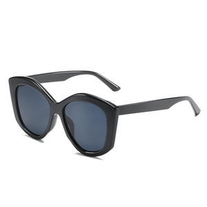 2021 Women's Street Shooting Fashion Cat's Eye Ink Sunglasses <b>Large</b> <b>Frame</b> All- Match Glasses Tac European American Internet - Product Image 1