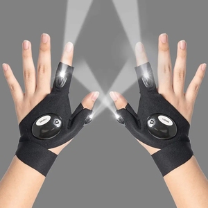 <strong>Fish</strong> Camping Luminous Led <strong>Flashlight</strong> Ofishing Racing Gloves Work Other Sports Gloves <strong>Fish</strong> Fingerless Household Fishing Gloves - Product Image 2