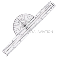 Traceur de navigation fixe Cya Aviation pour pilotes, étudiants, miles nautiques, azimut CFP-2