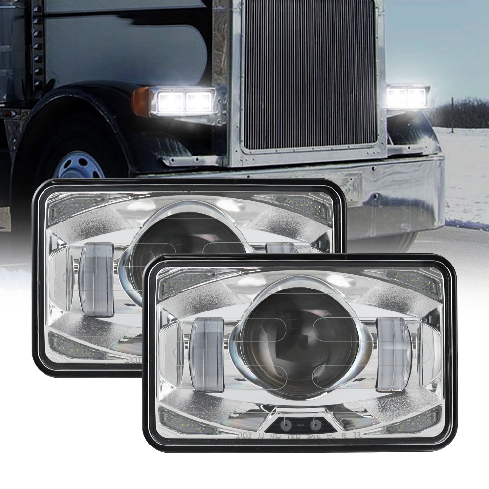 4x6 led heated headlight