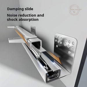 Organisateur d'étagères coulissantes pour <span class=keywords><strong>placard</strong></span> robuste avec séparateurs pour armoires de cuisine Étagères de garde-manger roulantes à 2 couches - Product Image 2