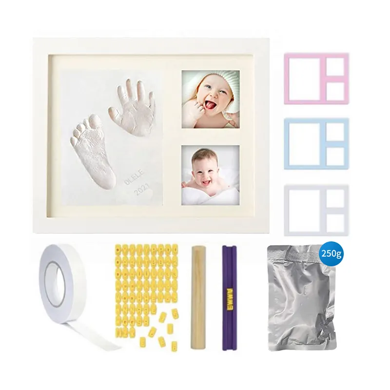 Neugeborene Baby Registrierung Essentials Handabdruck und Fußabdruck Kit Baby Handabdruck und Fußabdruck Hersteller Baby Ton Fußabdruck