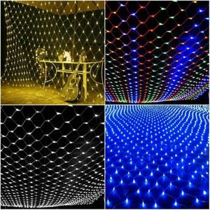 Nhà Máy Outlet <span class=keywords><strong>RGB</strong></span> 1.5*1.5M <span class=keywords><strong>LED</strong></span> Net lưới cổ tích chuỗi ánh sáng Vòng hoa rèm cửa sổ tiệc cưới kỳ nghỉ giáng sinh trang trí - Product Image 5