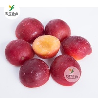 Chinees Rood Zoet Zuur Fruit Iqf Bevroren Half Gesneden Pruimen Te Koop
