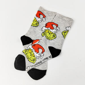 HY-4800 Nuevos <span class=keywords><strong>Calcetines</strong></span> del <span class=keywords><strong>Grinch</strong></span> para Niños de Invierno Medias de Algodón para Bebé <span class=keywords><strong>Calcetines</strong></span> de Navidad para Niños - Product Image 6