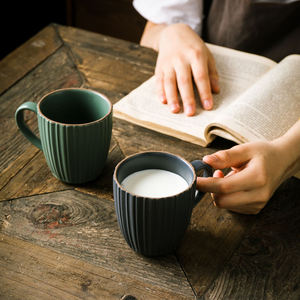280ml Creative Design nordique tasse à café en céramique lave-vaisselle chaud Restaurant <span class=keywords><strong>amoureux</strong></span> lait tasse idéal pour les cadeaux promotionnels - Product Image 2