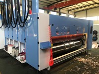 Golfkarton bedrukkingsmachine met stans- en sleufmachine voor pizza-, groente-, fruit- en meubelverpakkingen