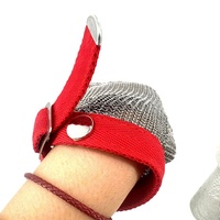 Anneau en acier inoxydable 316L durable, maille tissée simple, anti-coupure, résistant à la rouille, argenté, protection pour boucher, pliable