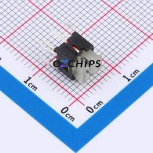 TSL06122-072B830BF-1BD1 Tactile Switch Through hole-6P,6x6mm Switch Single Pole Single Throw Rectangle Button 2.5N 6mm - Product Image 1