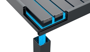 หลังคาเพอร์โกลาอะลูมิเนียมแบบมีมอเตอร์ RKOVE สำหรับระเบียงและลานบ้าน - Product Image 2