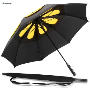 Sale Automatic Open Golf Umbrella Extra Large Big Oversize Double Canopy Vented Windproof Waterproof For Adults