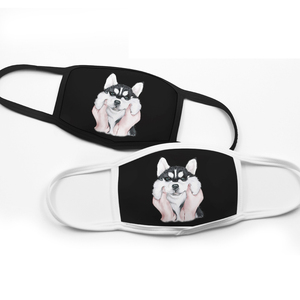 Grosir masker pesta Logo sublimasi dapat dicuci, pesta kustom pelindung wajah sutra es modis dengan desain - Product Image 1