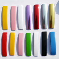 U8.5 U10 U13 Bingkai Foto Ramah Lingkungan Papan Bingkai Foto Plastik Berlapis Kilap Emas Perak Putih Hitam Garis PVC Strip Trim