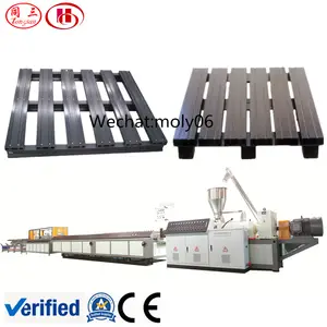 wood plastic composite pallet making machine line price