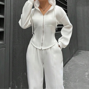 Women's Hooded Cardigan and Pants Casual Sportswear 2-Piece Set Fashion - Product Image 4