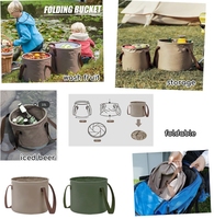 Promotion Usine Chine : Chauffe-eau pliable portable étanche grande capacité 20L pour voyage
