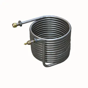 Vendita calda bobina di titanio evaporatore industriale refrigeratore acqua-acqua acquario chiller per la vendita