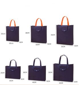 Sac de courses réutilisable et pliable personnalisé avec logo, faible MOQ, pour supermarché, sac fourre-tout non tissé avec pochette - Product Image 4