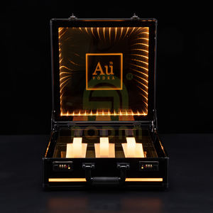 Rodnn Porte-bouteilles de champagne Armoire à LED Boîtier à LED Finition dorée - Product Image 5