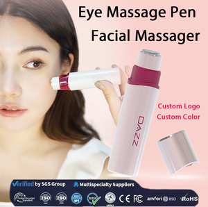 Stylo de massage oculaire personnalisé avec vibration chaude et froide pour éliminer les cernes, <span class=keywords><strong>anti</strong></span>-âge, soin de la peau des yeux, ensemble de massage facial pour les yeux - Product Image 1