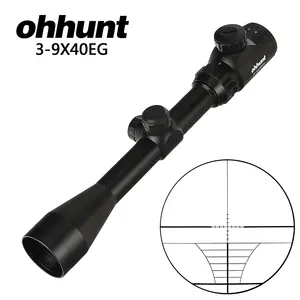 Ohhunt 3-9x40E רשת מד טווח אדום ירוק מואר היקף ציד