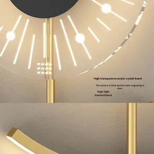 Applique <span class=keywords><strong>murale</strong></span> décorative de style technique de luxe pour chambre à coucher salon applique <span class=keywords><strong>murale</strong></span> à fond LED créative fer rechargeable sans câblage - Product Image 5