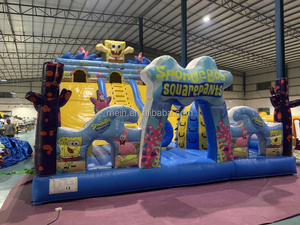 Popular Brincolín Inflable Grande para Exteriores, Ciudad de Diversión con Tobogán, <span class=keywords><strong>Bob</strong></span> 11x7x6.7m, Capacidad para 20 Personas, Fácil de Instalar, en Venta - Product Image 4