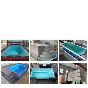 Piscina Prefabricada Profesional de Fibra de Vidrio para Spa, Mosaico de Vidrio, Resistente a los Rayos UV, Anticorrosiva, Color Personalizable para Familias - Product Image 1