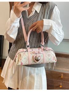 Nouveau Sac à Main Imprimé Mignon pour Femme, Sac Boston Grande Capacité Frais et Doux, Sac à Bandoulière Unique - Product Image 6