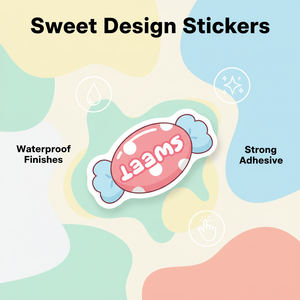 Custom holographic vinyl decorative stickers self-adhesive <b>labels</b> waterproof holographic die-cut stickers with your own logo. - Product Image 2
