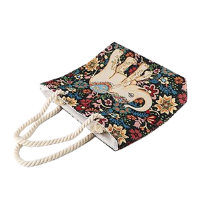 Bolsa de Compras de Lona de Primera Calidad con Asa de Cuerda Trenzada, Producto de Alta Calidad a Precio Accesible - Product Image 4