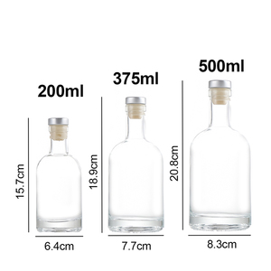 Botella de Vidrio Nórdica Negra Esmerilada de 500ml/750ml para Ginebra, Licores <span class=keywords><strong>y</strong></span> Vodka Oslo - Product Image 5