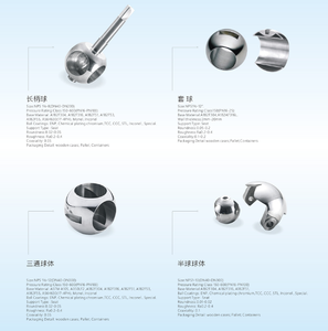 Nhà sản xuất tùy chỉnh lớn bằng thép không gỉ 304/31 nổi bóng cố định bóng van mềm & cứng con dấu tùy chọn có sẵn - Product Image 2