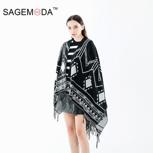 2020カスタムロゴレディース無地長袖スカーフショールカーディガン - Product Image 6