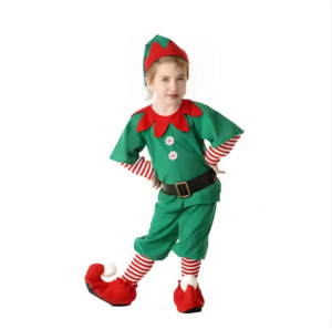 <span class=keywords><strong>Disfraz</strong></span> Divertido Verde para Niños y Niñas, Hombres y Mujeres, para Fiestas Familiares y Festivales Navideños - Product Image 4