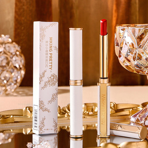 Rossetto Vellutato Idratante Effetto Opaco Lunga Durata Non Trasferibile Sottile <span class=keywords><strong>Vintage</strong></span> Rosso Ingrosso - Product Image 5