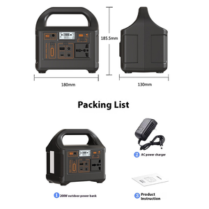 Bán chạy nhất 200 Wát Trạm điện cầm tay từ nhà máy MPPT điều khiển từ xa cho ngoài trời sử dụng di động với Lithium sắt tấm pin mặt trời - Product Image 6