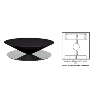 <span class=keywords><strong>Table</strong></span> <span class=keywords><strong>basse</strong></span> en fibre de verre de style minimaliste français, nouvelle conception suspendue, petit appartement, conique, élégante, extraordinaire, en forme de soucoupe volante - Product Image 6