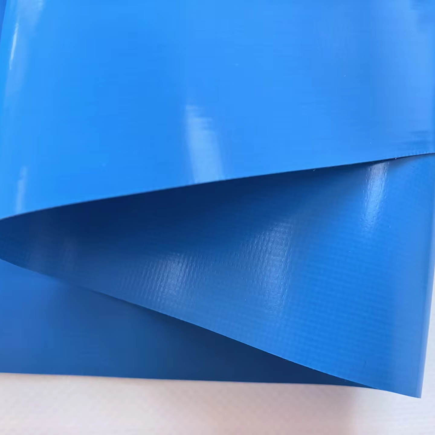 Fire Retardant 580gsm Blue Waterproof Oilproof Anti-Static Anti-Mildew Woven Plain PVC Coated Tarpaulin Fabric Industry