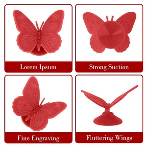 Wine Glass Charms & <b>Markers</b> Silicone Butterfly Design 3D Multicolored Drink Identifiers for Parties Weddings Valentine's Day - Product Image 4