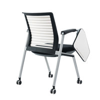 Chaise de réunion moderne fabricant ordinateur portable écrire utiliser chaise de bureau de formation avec bloc-notes en plastique